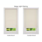 Alternate image 1 for Linen Avenue Cordless Light Filtering Roller Shade, Beige 34 W x 78 H