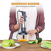 FUNAVO 5-in-1 800W Stainless Steel Handheld Stick Blender with Turbo Mode