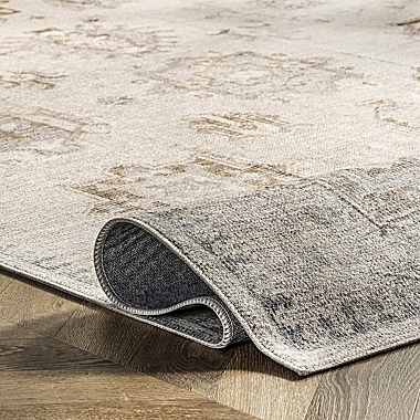 nuLOOM Krystin Distressed Machine Washable Area Rug. View a larger version of this product image.