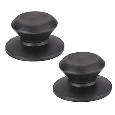 Lid Knobs Pan Pots Cover Grip Lids Replacement Heat Resistance Silicone Knob Handle for Kitchen Cookware Cover Black, 5 