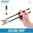 Alternate image 2 for Zulay Kitchen Reuseable Premium Japanese Chopsticks - Gold