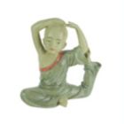 Alternate image 0 for Contrast Stunning Aged Finish Child Monk Yoga Pigeon Pose Statue 8 Inches High