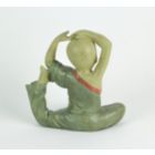 Alternate image 2 for Contrast Stunning Aged Finish Child Monk Yoga Pigeon Pose Statue 8 Inches High