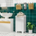 Alternate image 2 for HOMCOM 31" Tilt Out Laundry Hamper, Free Standing Home Organizer Hamper, Bathroom Storage Cabinet, White