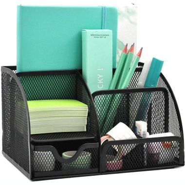 Kitcheniva Office Desk Organizer Mesh Desktop Supplies Pen Holder. View a larger version of this product image.
