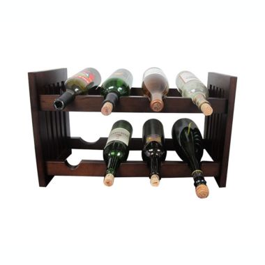 D-Art collection Handcrafted Mahogany Wood Old Country Wine Rack. View a larger version of this product image.