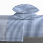 Alternate image 2 for Saturday Park Light Blue Gingham Sheet Set