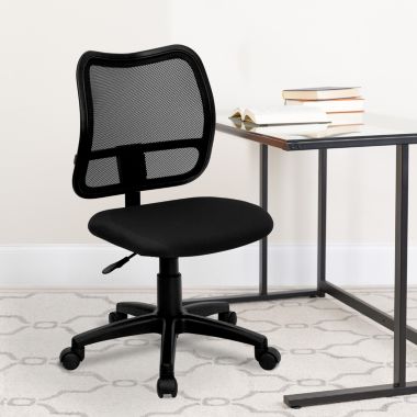 Flash Furniture Alber Mid-Back Black Mesh Swivel Task Office Chair. View a larger version of this product image.