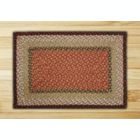 Alternate image 0 for Earth Rugs RC-19 Burgundy / Mustard Rectangle Braided Rug 3 Feet x 5 Feet