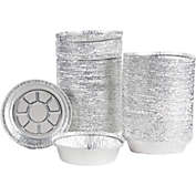 Juvale Aluminum Foil Pie Pans, Disposable Tin Pan (7.5 x 5.7 x 6.7 in, 200 Pack)