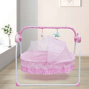 Kitcheniva Automatic Electric Baby Crib Cradle Baby Swing Rocking Cot Sleep Bed & Bluetooth