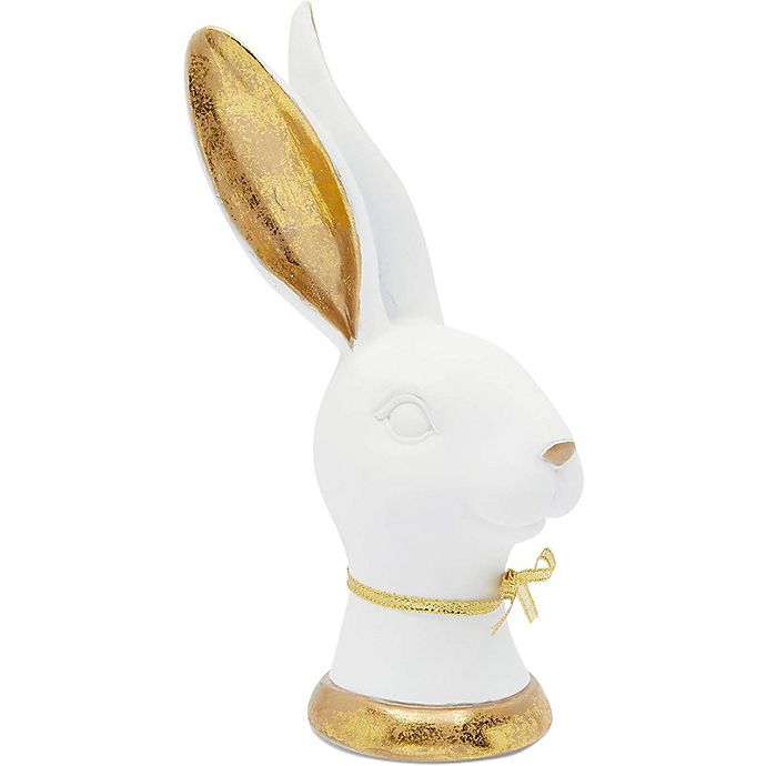 Juvale Resin Rabbit Figurine Easter Bunny Home Decoration 2 7 X 3 75 In Bed Bath Beyond - White Rabbit Home Decor