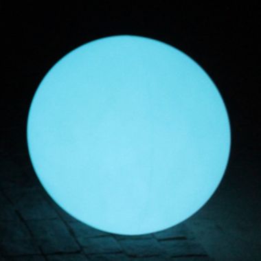 The Pool Supply Shop 15" Ovoid Remote Controlled Portable LED Illuminated Color Changing Sphere. View a larger version of this product image.