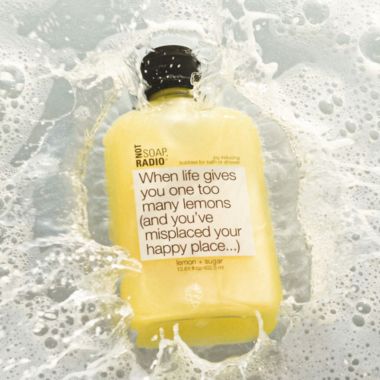 Not Soap, Radio When Life Gives You One Too Many Lemons   Happiness and Joy Inducing Lemon + Sugar. View a larger version of this product image.