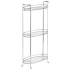 Alternate image 0 for mDesign Vertical Standing Bathroom Shelving Unit Tower with 3 Baskets
