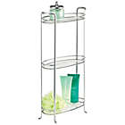 Alternate image 1 for mDesign Vertical Standing Bathroom Shelving Unit Tower with 3 Baskets