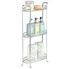 Alternate image 2 for mDesign Vertical Standing Bathroom Shelving Unit Tower with 3 Baskets