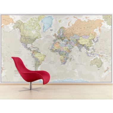 Waypoint Geographic Educational Giant World Wall Map Mural with Classic Antique Oceans for Kids / Office / Students. View a larger version of this product image.