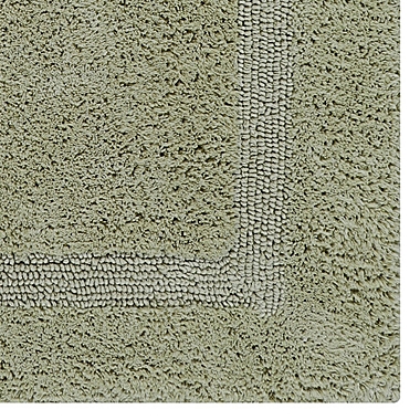 Better Trends Lux Reversible Bath Rug, 100% Cotton, 20" x 60" Rectangle, Sage. View a larger version of this product image.
