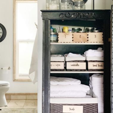 Talented Kitchen Black Script Bathroom Labels Script Bathroom Organization Labels - 123 Black Bath, Beauty & Makeup Preprinted Stickers. Water Resistant Decals (Set of 192 - Black Script Bathroom). View a larger version of this product image.