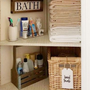 Talented Kitchen Black Script Bathroom Labels Script Bathroom Organization Labels - 123 Black Bath, Beauty & Makeup Preprinted Stickers. Water Resistant Decals (Set of 192 - Black Script Bathroom). View a larger version of this product image.