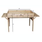 Alternate image 2 for Master Gardner Raised Bed Garden Table For Planting and Growing, Easily Accessible, Light Brown Wood, 3 Ft x 4 Ft