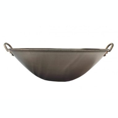 Sunpentown 16' Dishwasher Safe Modern Stainless Steel Wok with Handle (Induction Ready). View a larger version of this product image.