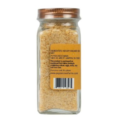 Pepper Creek Farms Hickory Smoked Sea Salt Kosher Certified 3.6oz Refill Jar. View a larger version of this product image.