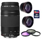 Alternate image 0 for Canon EF 75-300mm f/4.0-5.6 III Autofocus Lens+ For Canon T6 T5i T6i T6s 70D 80D