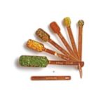 Alternate image 0 for 2LB Depot Black Measuring Spoons Set of 7 Includes Bonus Leveler, Premium, Rust Proof, Heavy Duty, Black Plated, Stainless Steel Metal, Narrow, Long Handle Design fits into Spice Jars