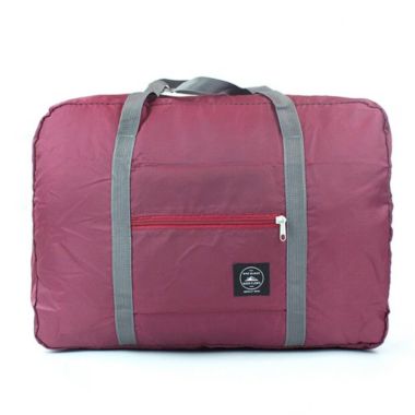 Kitcheniva Burgundy 1 pack Foldable Travel Luggage Carry-on Shoulder Duffle Bag. View a larger version of this product image.