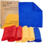 Alternate image 0 for LIVAIA Microfiber Cleaning Cloth  6 Microfiber Cleaning Cloths In Red, Blue, Yellow