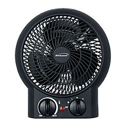 Brentwood 1500W Portable Electric Space Heater and Fan in Black