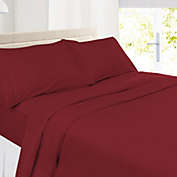 Infinity Merch 4Pcs Bed Sheet  Queen Size Burgundy Red