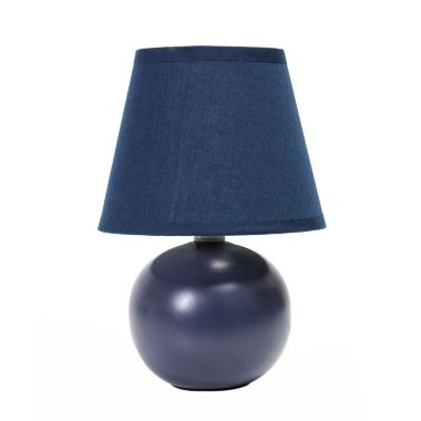 Simple Designs Mini Ceramic Globe Table Lamp - Blue. View a larger version of this product image.