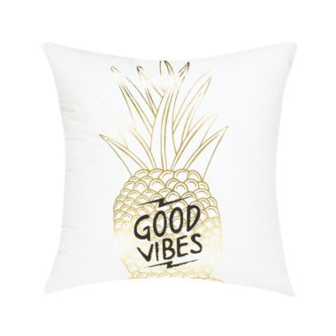 PiccoCasa Bronzing Flannelette Throw Pillow Cover Big Pineapple Pattern Design Rock Punk Neoclassical Style Model Room Dormitory Car Pillow Cover, Big Pineapple, 18"x18". View a larger version of this product image.
