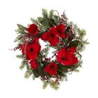 Alternate image 0 for Nearly Natural Amaryllis Artificial Wreath, 24-Inch