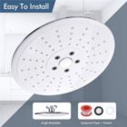 Alternate image 3 for Stock Preferred Shower Faucet Set Round Dual Rainfall Shower Heads Combo