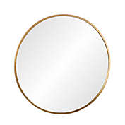 Urban Trends Collection Metal Round Wall Mirror SM Metallic Finish Gold