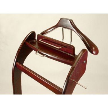 Proman Products Home Indoor Decorative Windsor Valet in Dark Walnut. View a larger version of this product image.