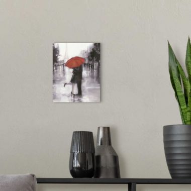 Great Big Canvas "Caught in the Rain" Romantic Paris Unwrapped Canvas Artwork. View a larger version of this product image.
