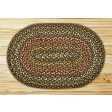 Earth Rugs C-51 Fir / Ivory Oval Braided Rug 5 Feet x 8 Feet. View a larger version of this product image.