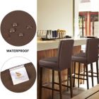 Alternate image 3 for PiccoCasa Stretch Bar Stool Covers, Waterproof Bar Stool Chair Covers Counter Height Chairs Covers for Short Back Chair, Coffee, 2 Pieces