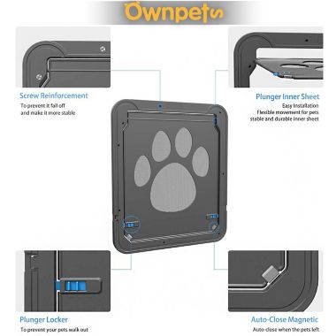 Ownpets Self-Closing Pet Screen Door with Locking Function Dog & Cat. View a larger version of this product image.