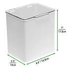 Alternate image 3 for mDesign Plastic Stackable Home, Office Storage Box + 32 Labels
