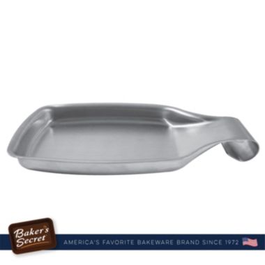 Baker's Secret Spoon Rest, Stainless Steel, Kitchen Essential Tool, Silver. View a larger version of this product image.