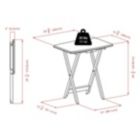 Alternate image 1 for Dorian 5-Pc Snack Table Set, Oyster Gray