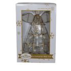 Alternate image 3 for Kurt Adler (# UL0340) Capiz Christmas Treetop Angel With Trumpet, Lighted, 10.5"