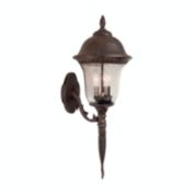 Special Lite Products Glenn Aire F-2995-CP-SG Medium Bottom Mount Light with Seedy Glass - Copper