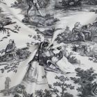 Alternate image 3 for 6ix Tailors Fine Linens Toile Vignette Black Pinch Pleat Drapery Panel Pair